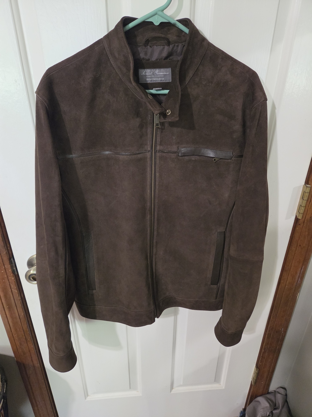 Daniel Cremieux Dark Brown Suede Leather Hipster Jacket